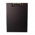 Clipboard dublu A4, plastifiat PP, Optima - negru