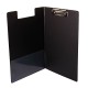 Clipboard dublu A4, plastifiat PP, Optima - negru