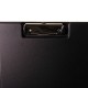 Clipboard dublu A4, plastifiat PP, Optima - negru