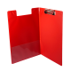 Clipboard dublu A4, plastifiat PP, Optima - rosu