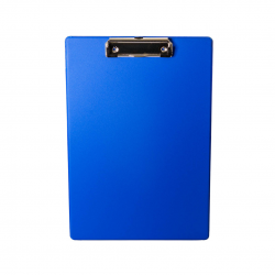 Clipboard simplu A4, plastifiat PP, Optima - albastru