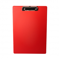 Clipboard simplu A4, plastifiat PP, Optima - rosu