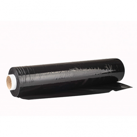 Folie stretch neagra, uz manual, 50cm latime, 23microni, 2.5kg net, Office Products