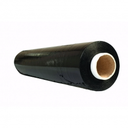 Folie stretch neagra, uz manual, 50cm latime, 23microni, 3kg net, Office Products