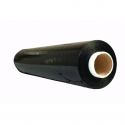 Folie stretch neagra, uz manual, 50cm latime, 23microni, 3kg net, Office Products