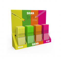 Display creioane, 4culori x 72buc(288buc)/display, SILKA Tetra Prime