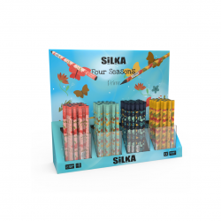 Display creioane, 4modele x 40buc(160buc)/display, SILKA Four Seasons Jumbo