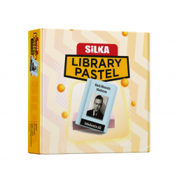 Display radiere pt creion, nu lasa reziduuri, 36buc/display, SILKA Library Pastel - design carti de