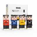 Display radiere pt creion, nu lasa reziduuri, 20buc/display, SILKA Soccer - design jucatori fotbal
