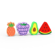 Display radiere pt creion, nu lasa reziduuri, 36buc/display, SILKA Fruit - design fructe
