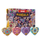 Display radiere pt creion, nu lasa reziduuri, 36buc/display, SILKA Mandala-forma inima, design asort