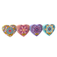 Display radiere pt creion, nu lasa reziduuri, 36buc/display, SILKA Mandala-forma inima, design asort