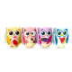 Display radiere pt creion, nu lasa reziduuri, 36buc/display, SILKA Owl-forma bufnita, design asortat