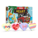 Display radiere pt creion, nu lasa reziduuri, 36buc/display, SILKA Heart-forma inima, design asortat