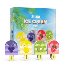 Display radiere pt creion, nu lasa reziduuri, 36buc/display, SILKA Ice Cream-design inghetata cu fru