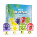 Display radiere pt creion, nu lasa reziduuri, 36buc/display, SILKA Ice Cream-design inghetata cu fru
