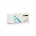Radiera pentru creion, 59.5x22x11mm, PVC-free, nu lasa reziduuri, SILKA Text Mate - alba