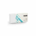 Radiera pentru creion, 39.5x18.5x12mm, PVC-free, nu lasa reziduuri, SILKA Text Mate - alba