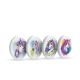 Radiera pentru creion, 44x58x10mm, PVC-free, nu lasa reziduuri, SILKA Unicorn - forma ovala - alba