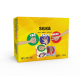 Radiera pt creion, 25x25x25mm, PVC-free, nu lasa reziduuri, 2buc/set, SILKA Rock-Paper-Scissors -for