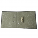 Biblioraft A4, plastifiat PVC/paper, margine metalica, 50 mm, Optima Budget - negru