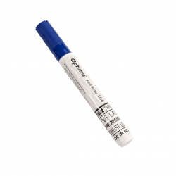 Marker cu vopsea Optima Paint 3710, varf rotund 4.5mm, grosime scriere 2-3mm - albastru