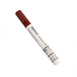 Marker cu vopsea Optima Paint 3710, varf rotund 4.5mm, grosime scriere 2-3mm - maro