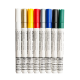 Marker cu vopsea Optima Paint 3713, varf rotund 2.0mm, grosime scriere 1-2mm - alb
