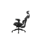 Scaun de birou, brate plastic, rotile, mesh textil, Office Products Hydra - negru