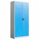 Fiset dulap metalic 4 polite+baza, 180x80x35 cm, 60 kg/polita, usi color albastre, dulap metalic neasamblat