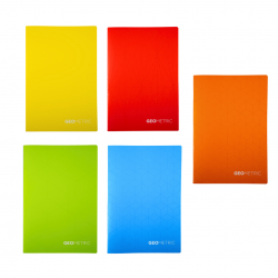 Caiet A4, 60 file, 80gr./mp, coperta carton 300gsm, design geometrics - dictando