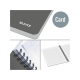 Caiet de birou LEITZ Office, carton laminat, certificare FSC, reciclabil, A4, 90 coli, cu spira, mat