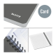 Caiet de birou LEITZ Office, carton laminat, certificare FSC, reciclabil, A4, 90 coli, cu spira, mat