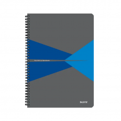 Caiet de birou LEITZ Office, PP, certificare FSC, reciclabil, A4, 90 coli, cu spira, dictando