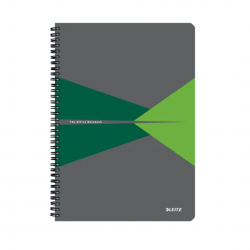 Caiet de birou LEITZ Office, PP, certificare FSC, reciclabil, A4, 90 coli, cu spira, dictando