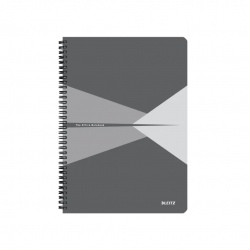 Caiet de birou LEITZ Office, PP, certificare FSC, reciclabil, A4, 90 coli, cu spira, dictando