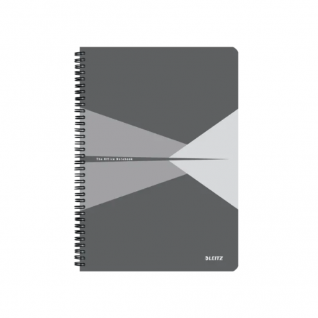Caiet de birou LEITZ Office, PP, certificare FSC, reciclabil, A4, 90 coli, cu spira, dictando