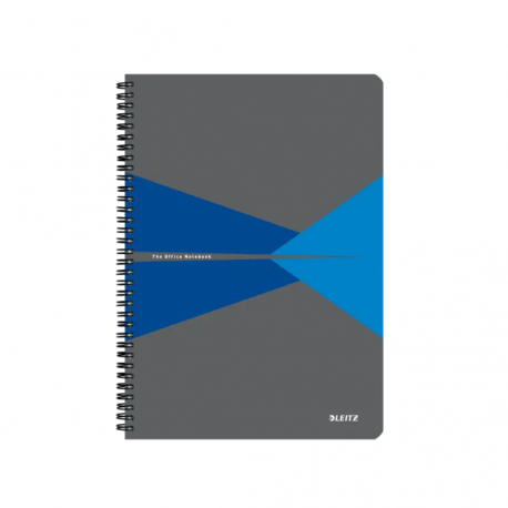 Caiet de birou LEITZ Office, PP, certificare FSC, reciclabil, A4, 90 coli, cu spira, matematica