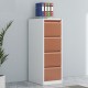 Clasificator metallic Asamblat cu 4 sertare 460x620x1325 mm (LxlxH) Maro, PLUS