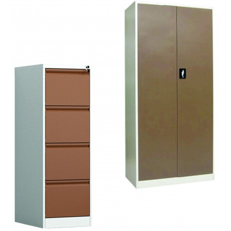 SET: FISET METALIC + CLASIFICATOR METALIC ASAMBLAT usi/sertare Maro, PLUS