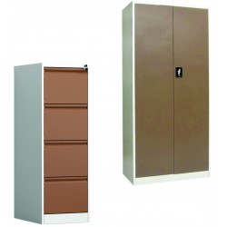 SET: FISET METALIC + CLASIFICATOR METALIC ASAMBLAT usi/sertare Maro, PLUS
