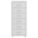 Casetiera metalica mobila cu 6 sertare 280x410x690 mm (LxlxH), PLUS