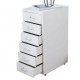 Casetiera metalica mobila cu 6 sertare 280x410x690 mm (LxlxH), PLUS