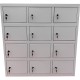 Dulap vestiar metalic Premium cu 12 compartimente pt. pastrare valori, 900x500x900 mm (LxlxH), PLUS