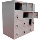 Dulap vestiar metalic Premium cu 12 compartimente pt. pastrare valori, 900x500x900 mm (LxlxH), PLUS