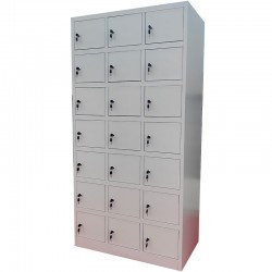 Vestiar metalic Premium Asamblat pentru valori cu 21 compartimente, 900x500x1800 mm (LxlxH), PLUS
