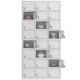 Vestiar Dulap metalic Premium Asamblat pentru valori cu 24 compartimente, 900x500x1800 mm (LxlxH), PLUS