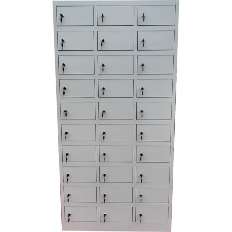 Vestiar Dulap metalic Premium Asamblat pentru valori cu 30 compartimente, 900x500x1800 mm (LxlxH), PLUS