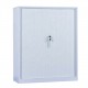 Dulap metalic Premium Asamblat cu usi tambur/pliante 2 rafturi 1000x420x1200 mm (LxlxH), 50 kg/polita, Neasamblat, PLUS