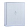 Dulap metalic Premium Asamblat cu usi tambur/pliante 2 rafturi 1000x420x1200 mm (LxlxH), 50 kg/polita, Neasamblat, PLUS